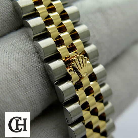 Rolex Datejust 278273 Rolex 278273 Steel Gold Jubilee Bracelet bracelet on the rolex logo