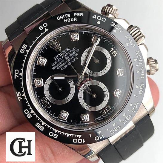 Rolex Daytona Cosmograph 116519LN Rolex Daytona Oysterflex 116519LN Black Bezel Stainless Steel Case