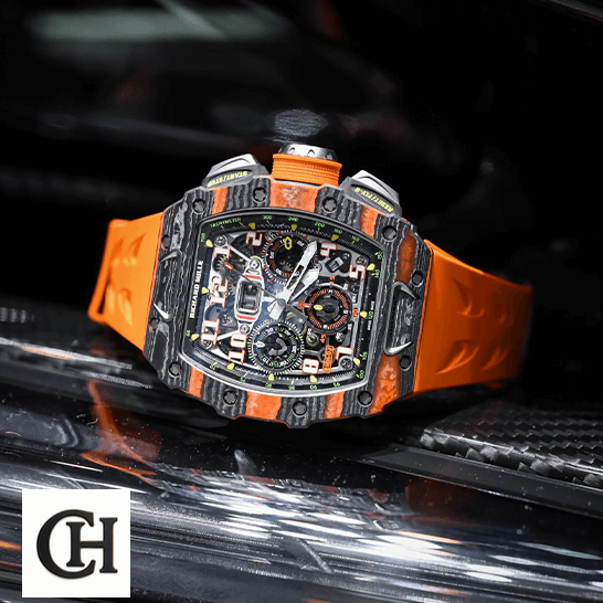 Richard Mille Mclaren Orange Rubber Bracelet