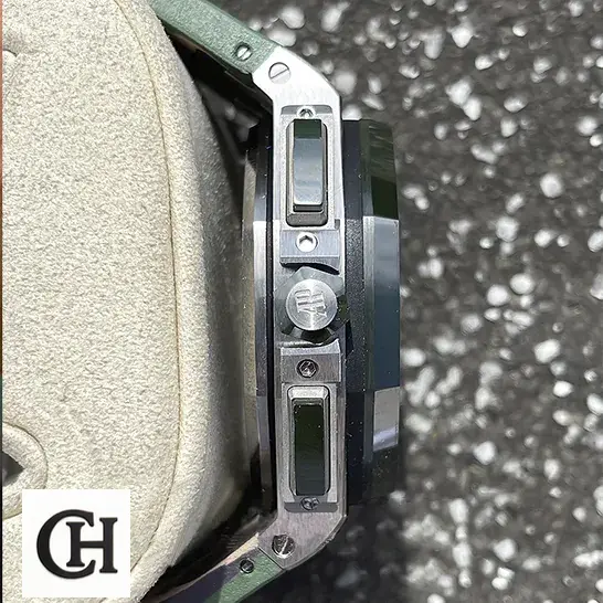 Audemars Piguet Royal Oak Chronograph 26331ST ap-leather-strap-left