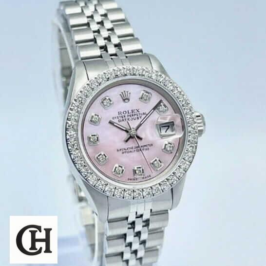 Rolex Datejust 126234 "Diamond Bezel" Premium datejust pink diamond 4 Rolex Datejust Pink Dial Diamond Bezel white background