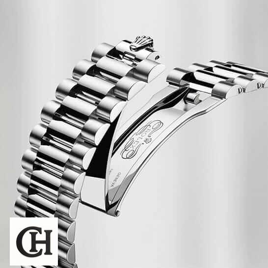 Rolex Day-Date 228238 Rolex Day-Date 118239 Oyster Bracelet on the Rolex logo