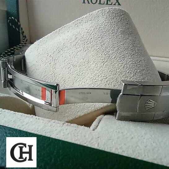 Rolex Perpetual 31 277200 Open Fold Clasp on the Rolex Logo in the Rolex Box