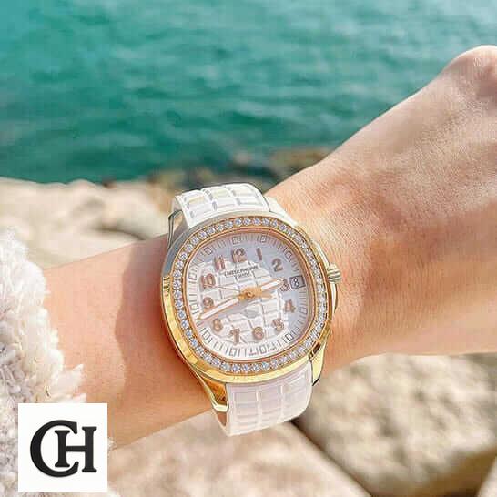 Patek Philippe Aquanaut Luce 5268/200R-012 "Diamond Bezel" First-Class patek philippe aquanaut luce 3 Patek Philippe Aquanaut Diamond Bezel White Rubber Bracelet