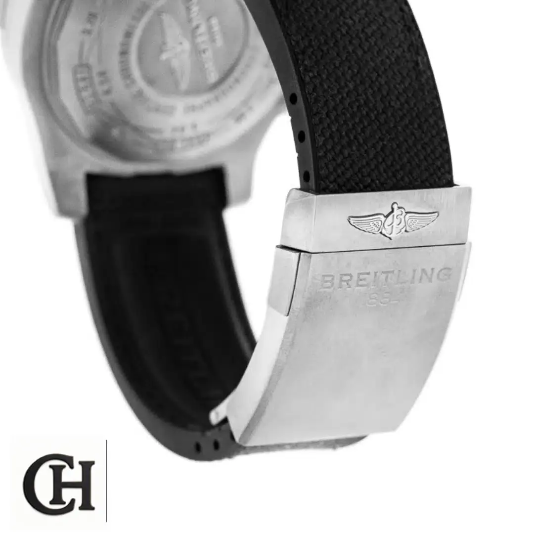Breitling Super Avenger II A13371 Breitling Super Avenger II A1337111/BC29-442X Rubber Bracelet Stainless Steel Clasp