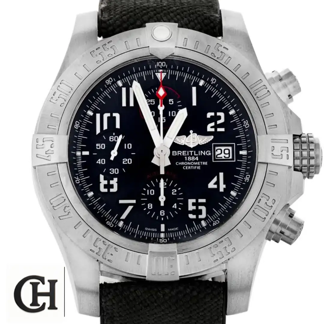 Breitling Super Avenger II A13371 Breitling Super Avenger II A1337111/BC29-442X Black Dial