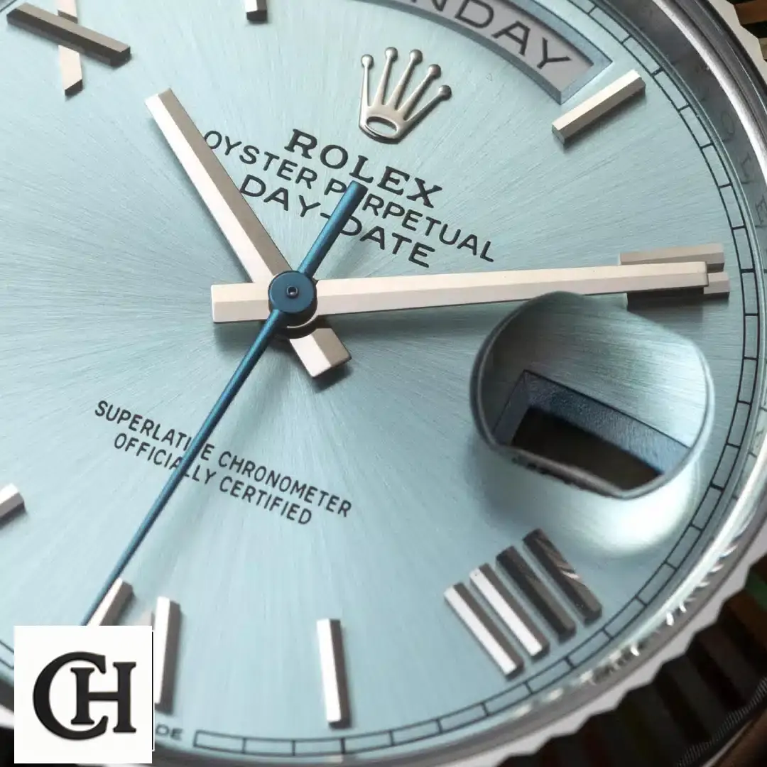 Rolex Day-Date 228236 Rolex Day Date 228236 Turquoise Dial with Romen Numerial