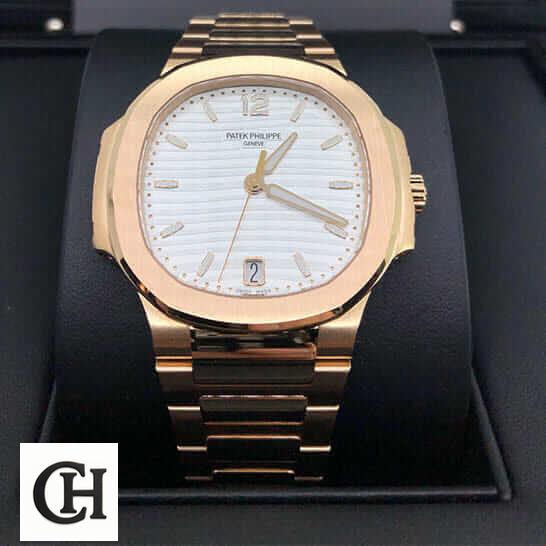 Patek Philippe Annual Calendar Moonphase 5396R-011 Patek Philippe Rose Gold White Dial in the black box