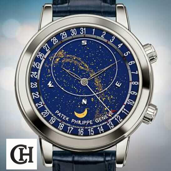 Patek Philippe Celestial 6102P-001 Patek Philippe Celestial Grand 6102 Blue Dial white background