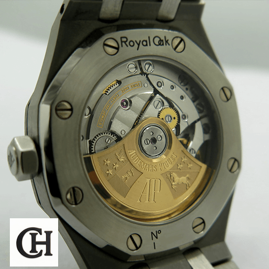Audemars Piguet Royal Oak 15451ST "Diamond Bezel Silver Dial" Ultra Fine audemars piguet royal oak selfwinding 15451ST ZZ 1256ST 01 A mechanic 1 Audemars Piguet Stainless Steel Case & Mechanism white background