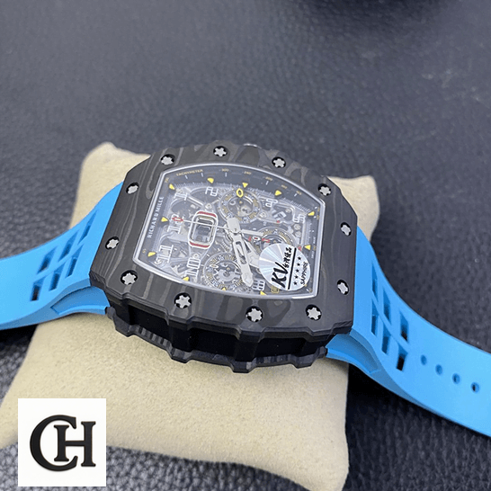 Richard Mille RM 11-03 Richard Mille RM01103 Black Bezel Blue Bracelet on the hand