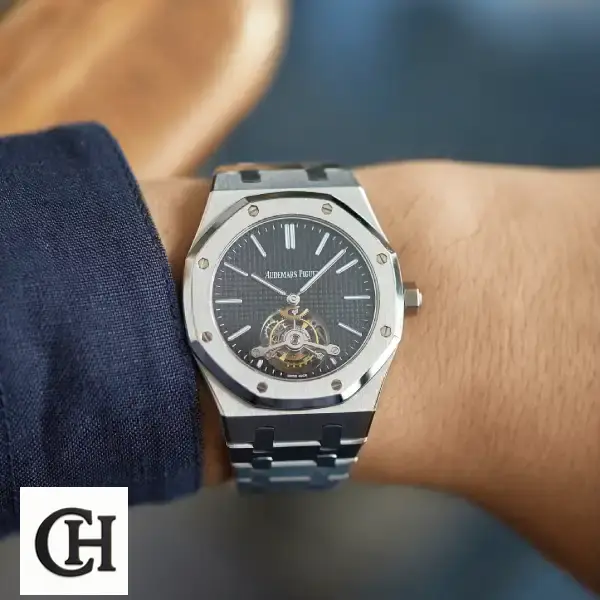 Audemars Piguet Royal Oak Tourbillon 26512ST "Black Dial" High Fidelity ap royal oak on the wrist Audemars Piguet Royal Oak Tourbillon 26512ST "Black Dial" High Fidelity ap royal oak on the wrist